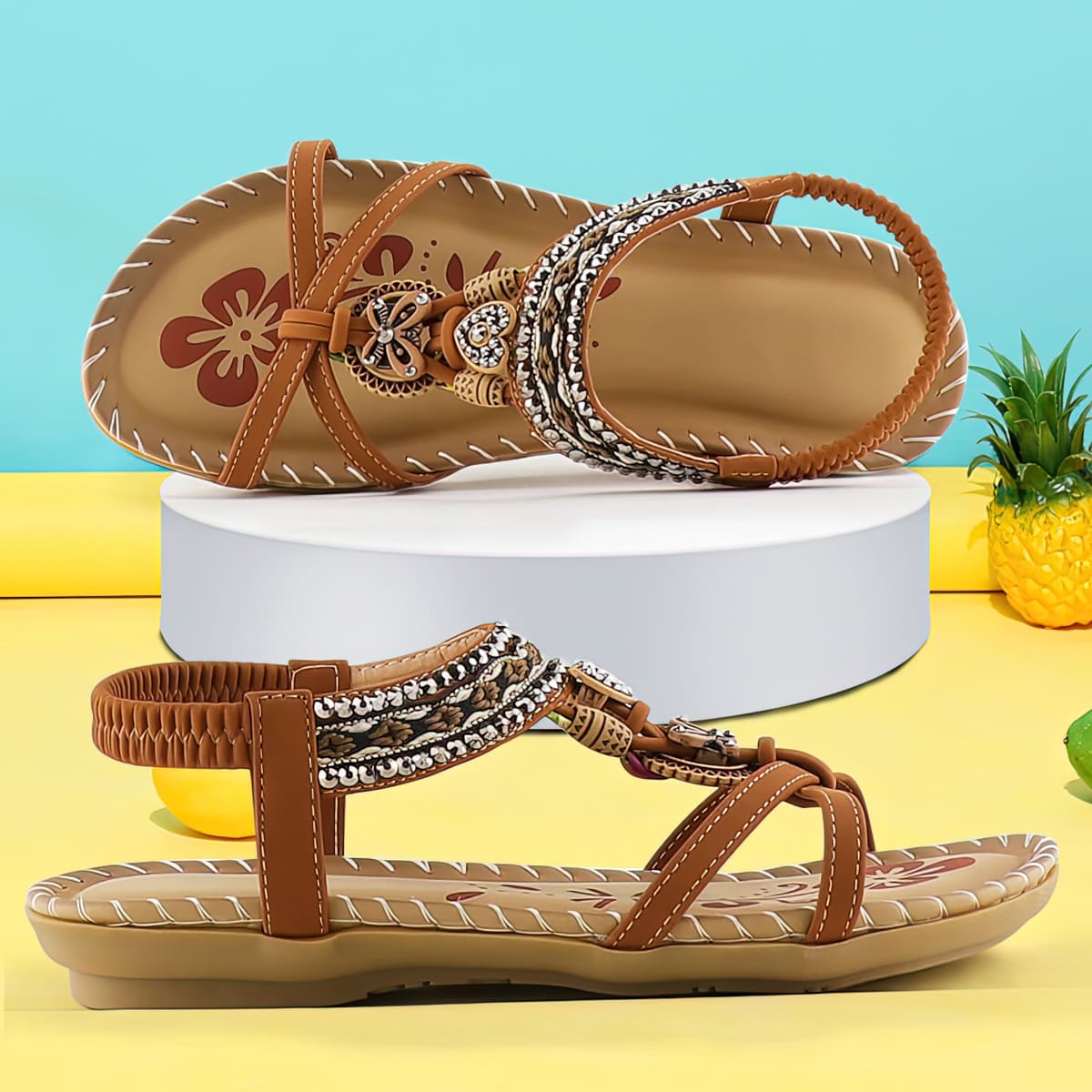 Lively® Sandales Brun (stock faible) / 36 Sandales Lively™ | Confortables & élégantes