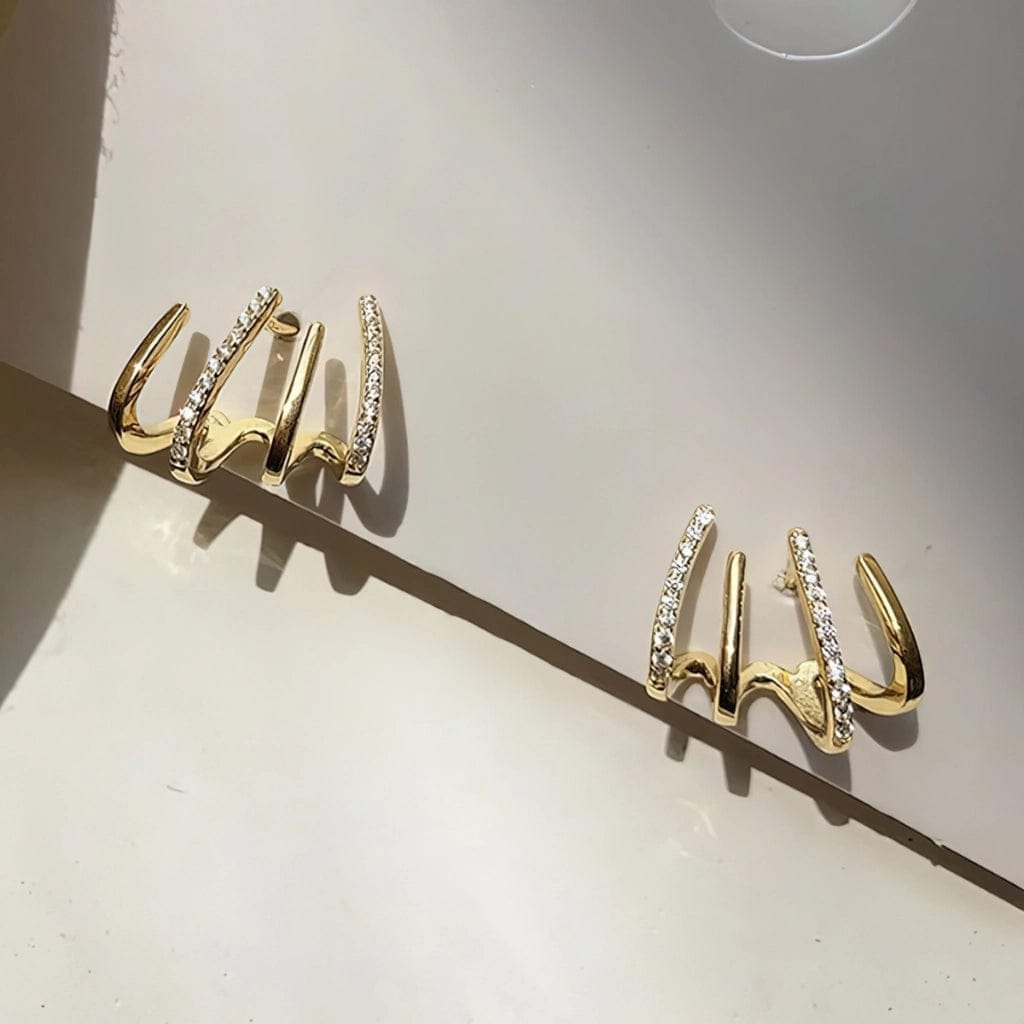Lively® Boucles Placcato oro Orecchini a griffe | Lively®