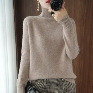 Lively® Vêtements automn & hiver Camel / S Col Roulé Cachemire | Lively®